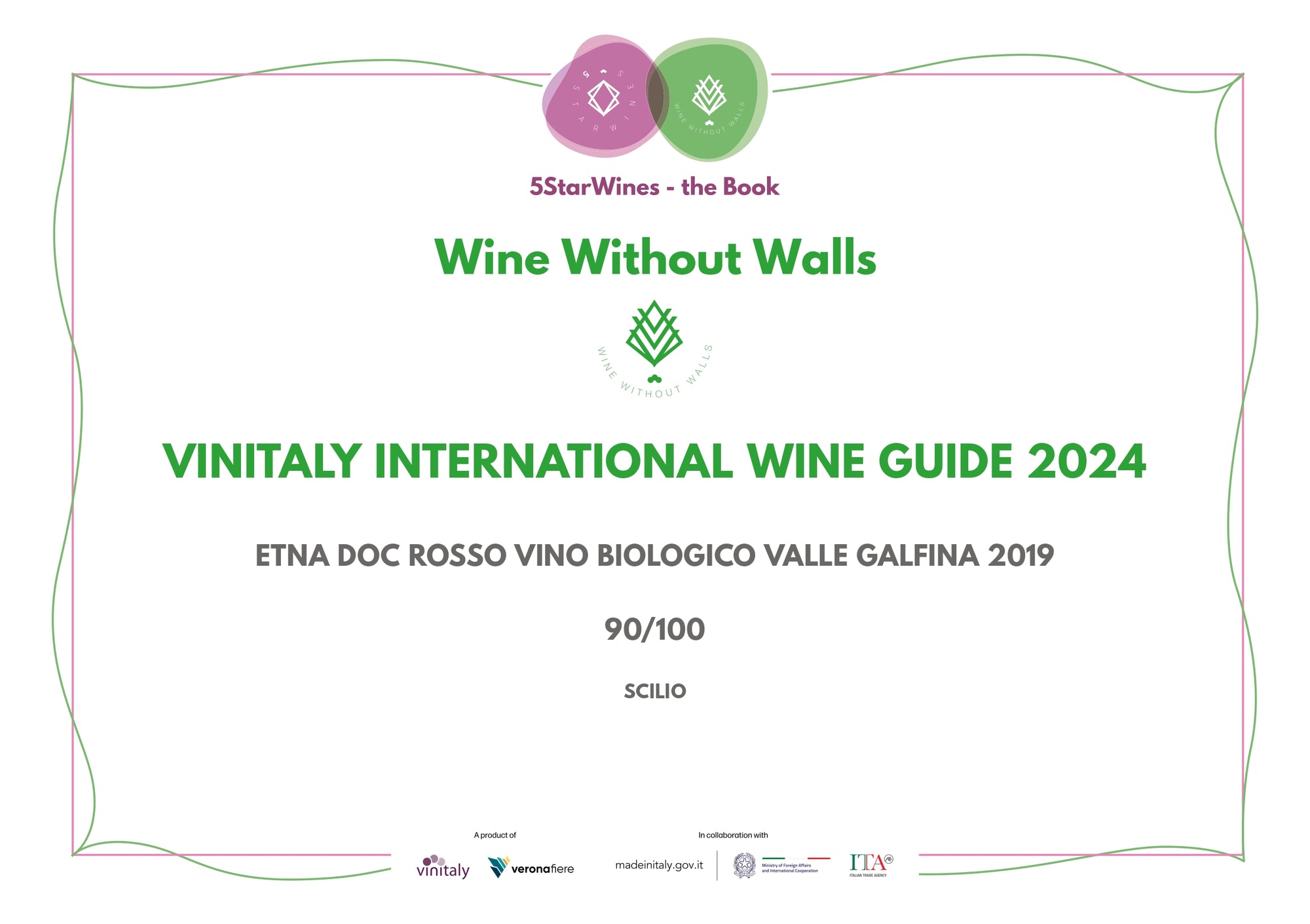 5StarWines - WINE WITHOUT WALLS - Valle Galfina Etna Rosso DOC 2019